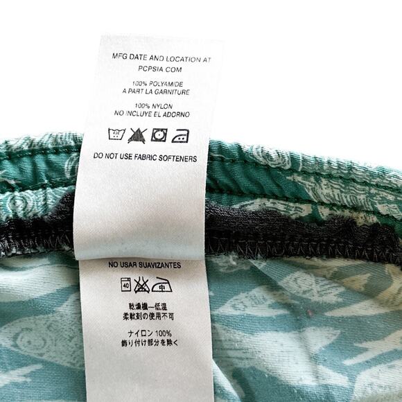 Patagonia 5" Baggies Shorts Sketchy Fish Gem Green Medium (L / XL Fit: See Note) - Picture 10 of 14
